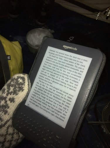 En Kindle kan blas i med votter!